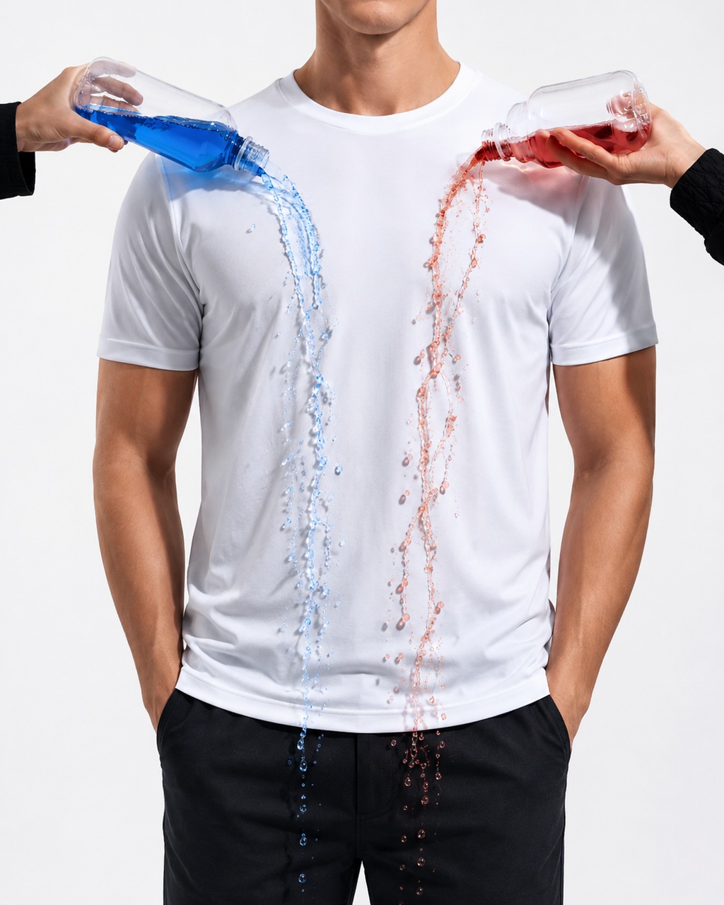Camiseta tech impermeable y antisuciedad